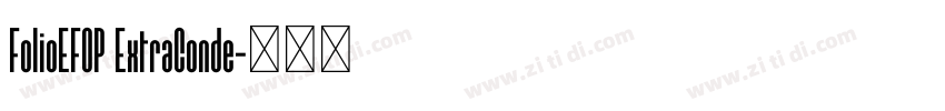 FolioEFOP ExtraConde字体转换